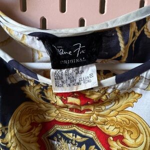 Vintage Diane Freis Original Baroque Print Dress